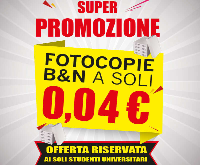 Fotocopie B&N a 0.04 €